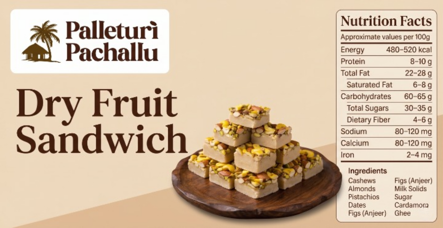Dry Fruit Sandwitch