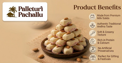 Milk Kova Roll – Traditional Andhra Sweet